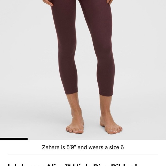 Lululemon align Ribbed Legging - Picture 1 of 4